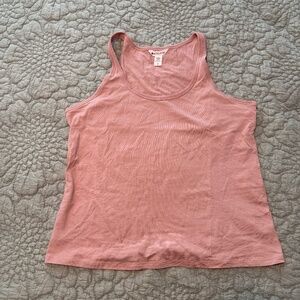 Athleta True Cotton Slim Tank Pebble Pink | Size L | Excellent